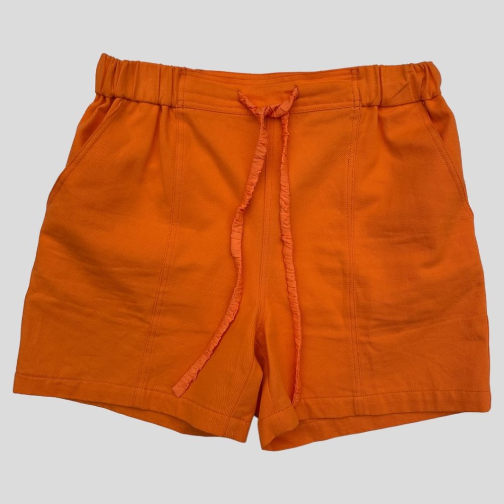 Current Air Elastic Waist Shorts Tangerine Orange Size S